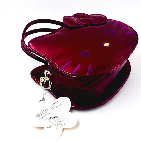 Sanrio Hello Kitty Women's Handbag Patent Purple - Picture 4 of 9